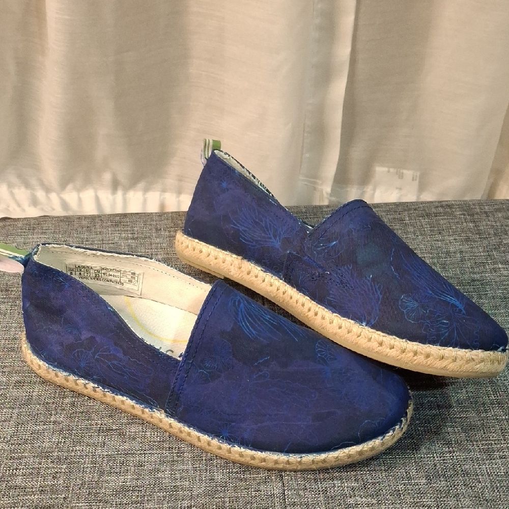 Blue Espadrille Slip-On Shoes
